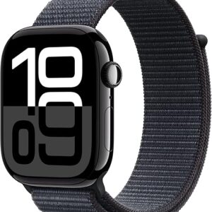 Apple Watch Series 10 Serie 10 GPS 46mm Cassa in Alluminio color Jet Black con Sport Loop