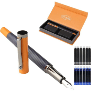 Fine Nib Fountain Pen Set with Ink & Converter