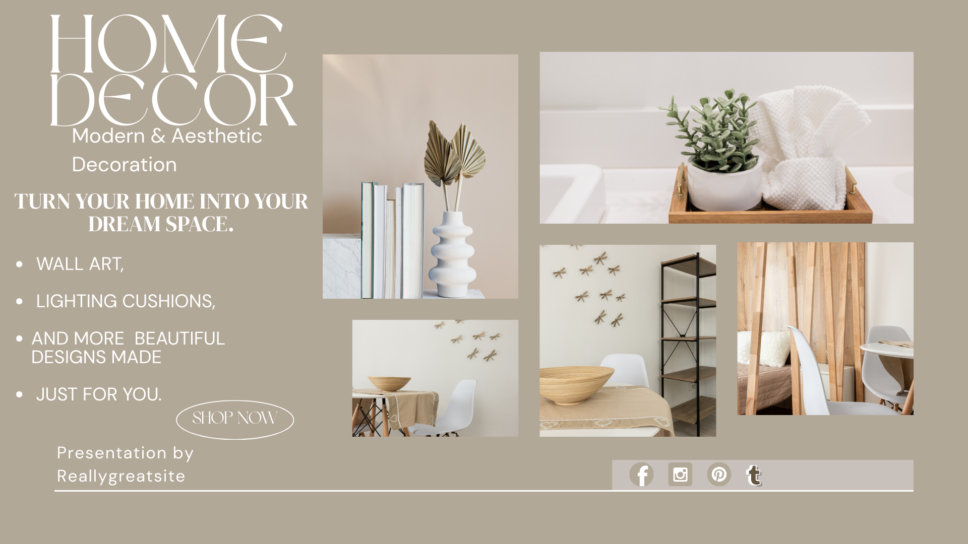 HOME DECOR BENNER